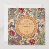 Decoratieve Floral Save The Date (Voorkant)