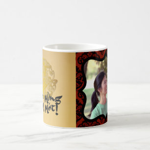 Decoratieve foto lijst Golden Papercut Rooster mok