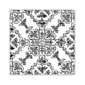 Decoratieve Franse Damast Rubber Stamp Rubberstempel (Afrduk)