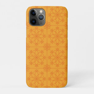 Decoratieve gele mandala geometrisch patroon iPhone 11 pro hoesje