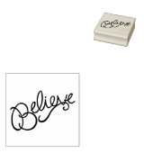 Decoratieve geloof typografische tekststempel 	rubberstempel (Gestempeld)