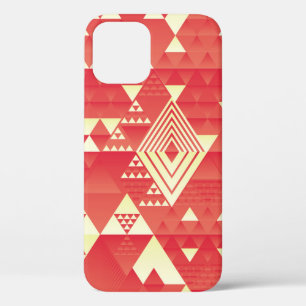 Decoratieve geometrische, abstracte  elementen. iPhone 12 hoesje