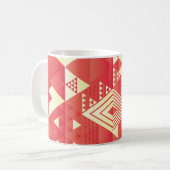 Decoratieve geometrische, abstracte  elementen. koffiemok (Voorkant links)