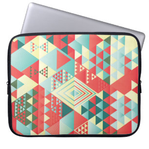 Decoratieve geometrische, abstracte, elementen. laptop sleeve
