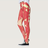 Decoratieve geometrische, abstracte  elementen. leggings (Links)