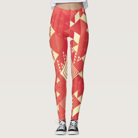 Decoratieve geometrische, abstracte  elementen. leggings (Voorkant)