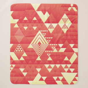 Decoratieve geometrische, abstracte  elementen. sherpa deken