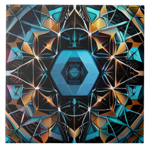 Decoratieve geometrische patronen motieven tegeltje