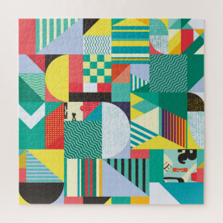 Decoratieve geometrische:  patroonelementen legpuzzel