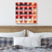 Decoratieve geruite kunst canvas afdruk (Insitu (Slaapkamer))