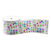 decoratieve getallen van lintkinderen grosgrain lint (Spoel)