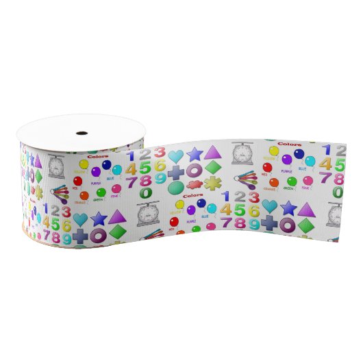 decoratieve getallen van lintkinderen grosgrain lint (Spoel)