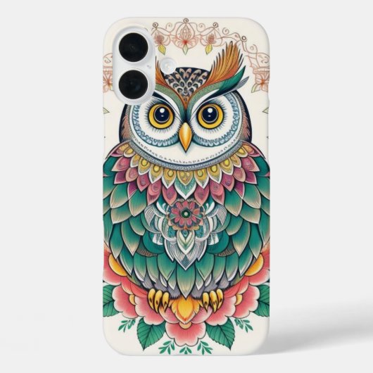 decoratieve Geweldige uil Case-Mate iPhone Case (Achterkant)