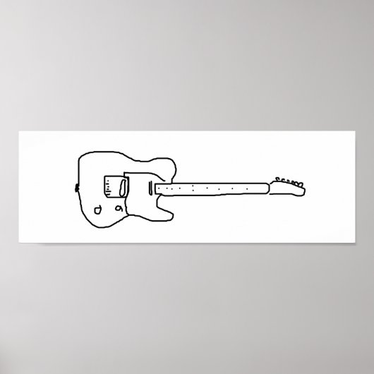 decoratieve gitaar poster (Voorkant)
