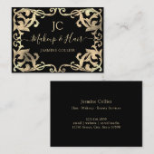 Decoratieve goudbarokgrens Lijst Visitekaartje (Voorkant / Achterkant)