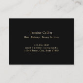 Decoratieve goudbarokgrens Lijst Visitekaartje (Achterkant)