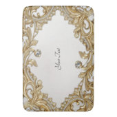 Decoratieve gouden badmat (Voorkant Verticaal)