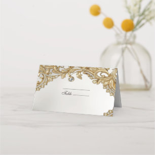 Decoratieve gouden plaatskaart