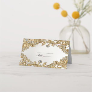 Decoratieve gouden plaatskaart