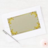  decoratieve gouden rand label Sticker (Envelop)
