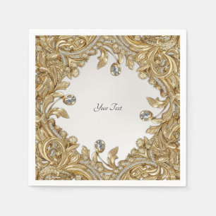 Decoratieve gouden servetten