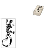 Decoratieve hagedis 	rubberstempel (Gestempeld)
