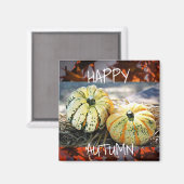 Decoratieve Herfst Happy Autumn koelkast Magnet Magneet (Voorkant / Achterkant)