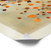 Decoratieve herfstbladeren perfect poster (Hoek)