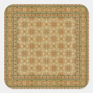 Decoratieve Italiaanse mozaïekTegels door Vision S Vierkante Sticker