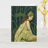 Decoratieve  Kaart Nymph Greetings (Gele Bloem)