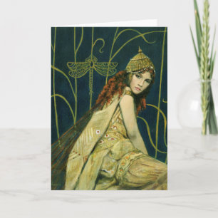 Decoratieve  Kaart Nymph Greetings