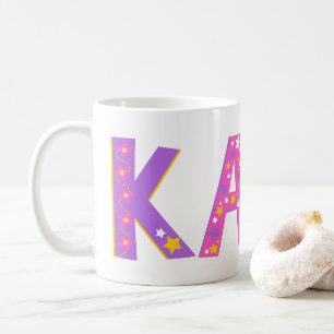 Decoratieve Kate bloemen en ster mok