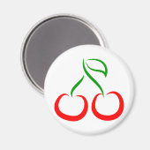 Decoratieve kersen magneet (Voorkant / Achterkant)