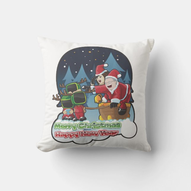 Decoratieve kerst kussen (Voorkant)