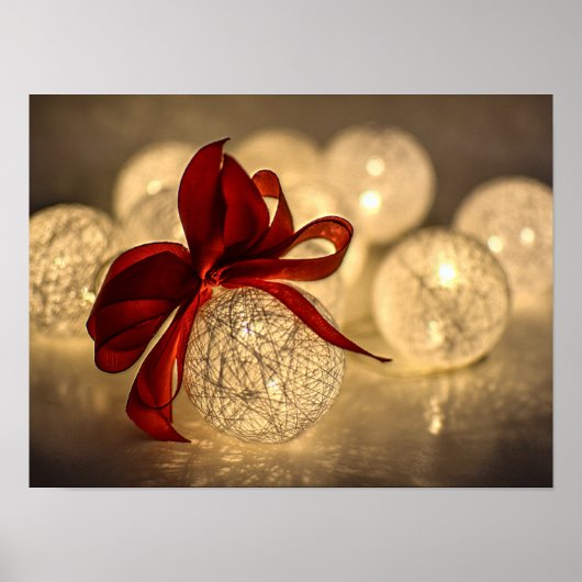 Decoratieve kerstbal en kaak poster (Voorkant)