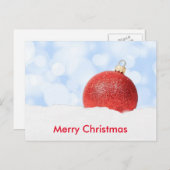 Decoratieve kerstboom feestdagenkaart (Voorkant / Achterkant)