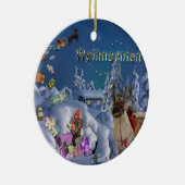 Decoratieve kerstboomversiering keramisch ornament (Rechts)