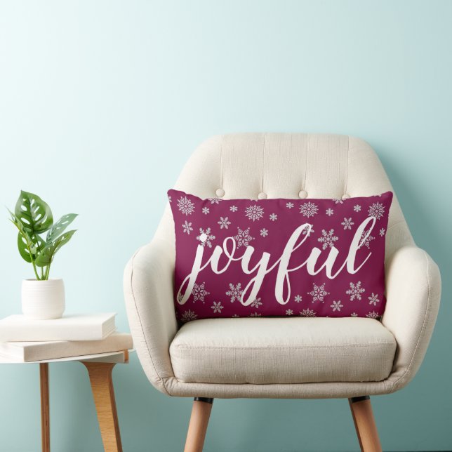Decoratieve Kerstmis Sneeuwvlok Vrolijke Vakantie Kussen (Stoel)