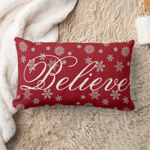 Decoratieve Kerstsneeuwvlok Geloof Vakantie Kussen