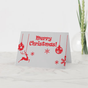 Decoratieve kerstversiering feestdagen kaart