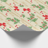 Decoratieve kerstwrapping cadeaupapier (Hoek)