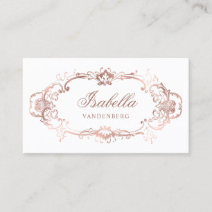 Decoratieve Klasse Vintage Chic Roze Goud Visitekaartje