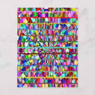 Decoratieve kleuren briefkaart
