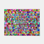 Decoratieve kleuren deurmat (Voorkant)