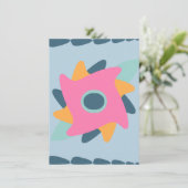 Decoratieve kleurrijke tegel kaart (Staand voorkant)