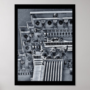 Decoratieve kolom poster