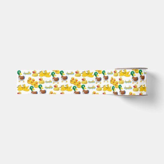 decoratieve koolstof donald duck grosgrain lint (Voorkant)