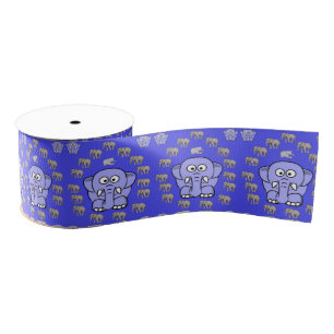 decoratieve koolstofolifanten grosgrain lint