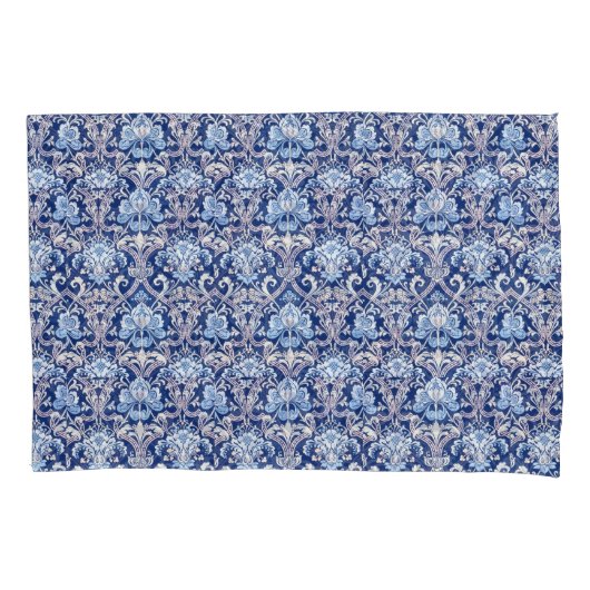 decoratieve kunst 19e-eeuws bloemontwerp kussensloop (Voorkant-Links)