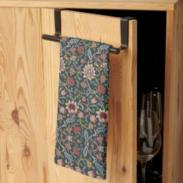  decoratieve kunst bloemmotief blauw roze theedoek